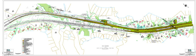 Kendall Road construction map