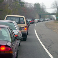 Traffic on I-93